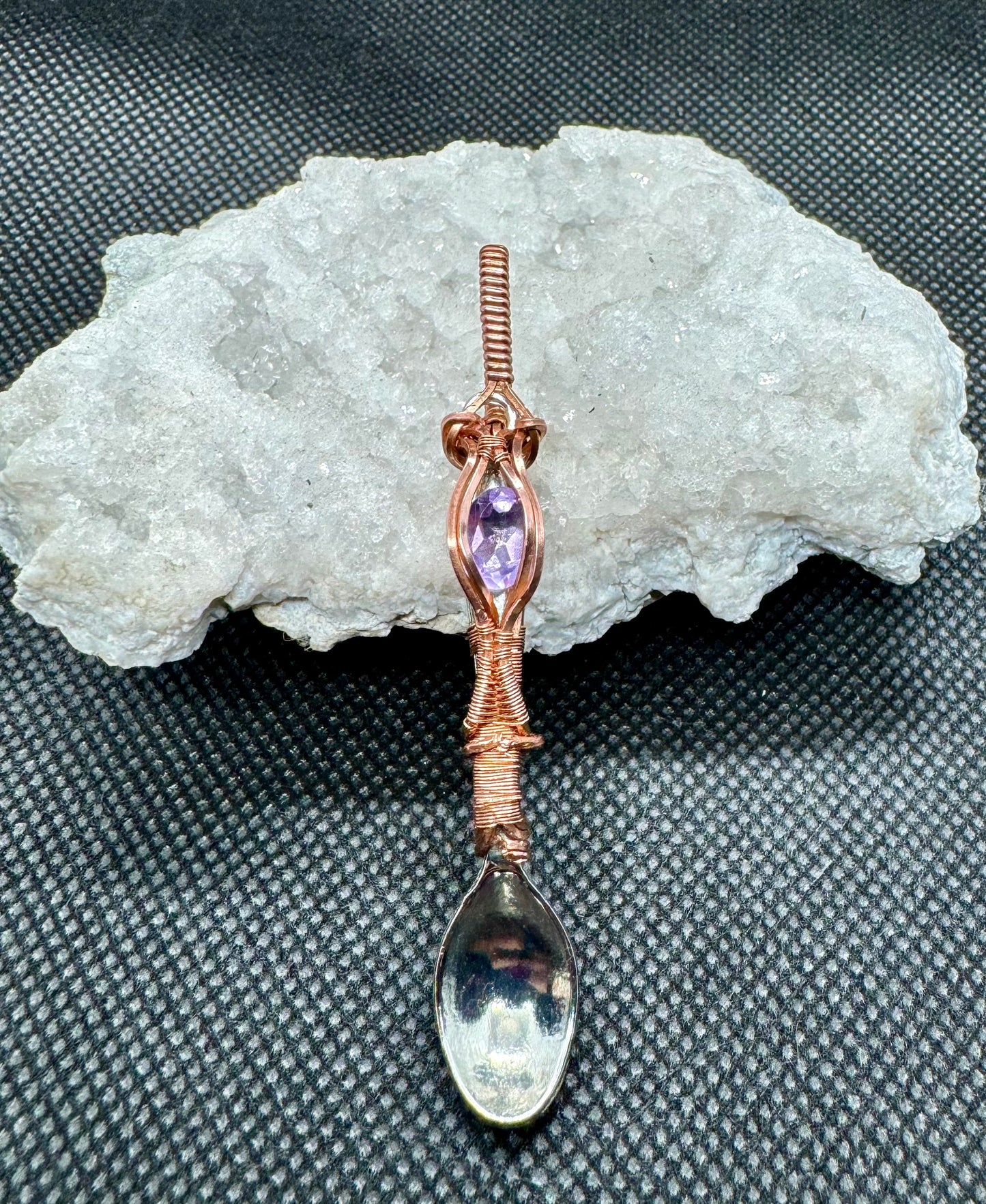 Amethyst Spoon Pendent