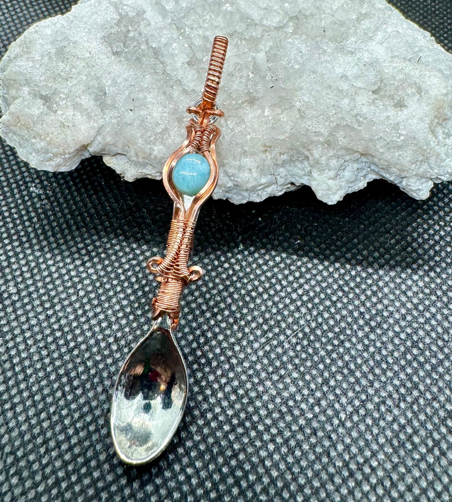 Larimar Spoon Pendent #2