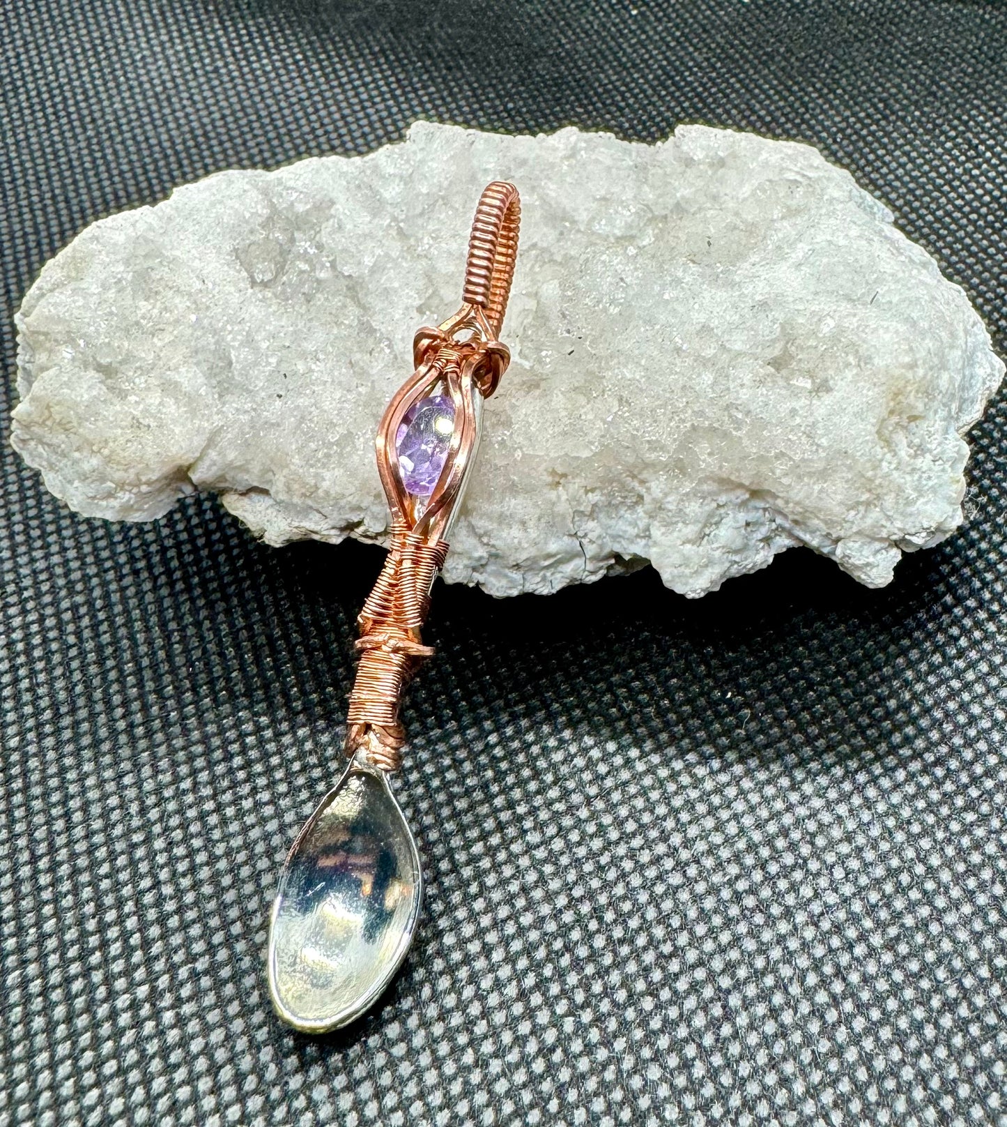 Amethyst Spoon Pendent