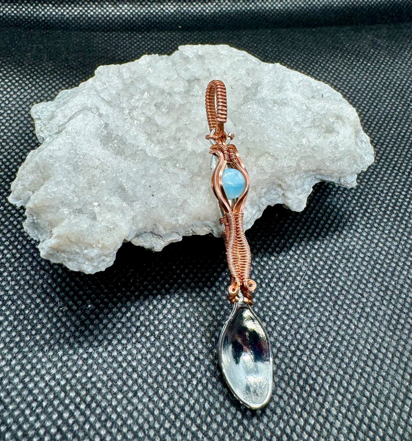 Larimar Spoon Pendent