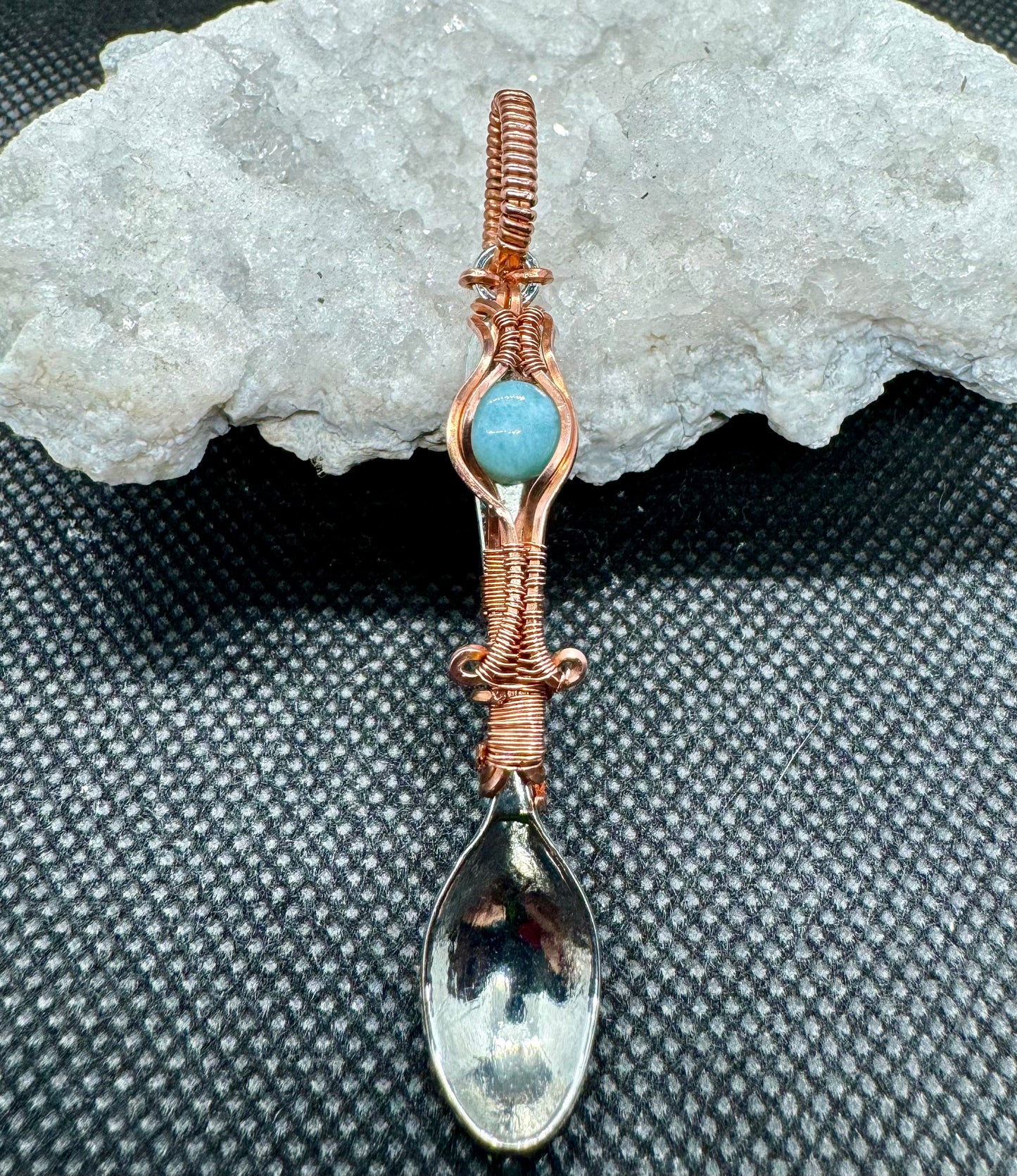 Larimar Spoon Pendent #2