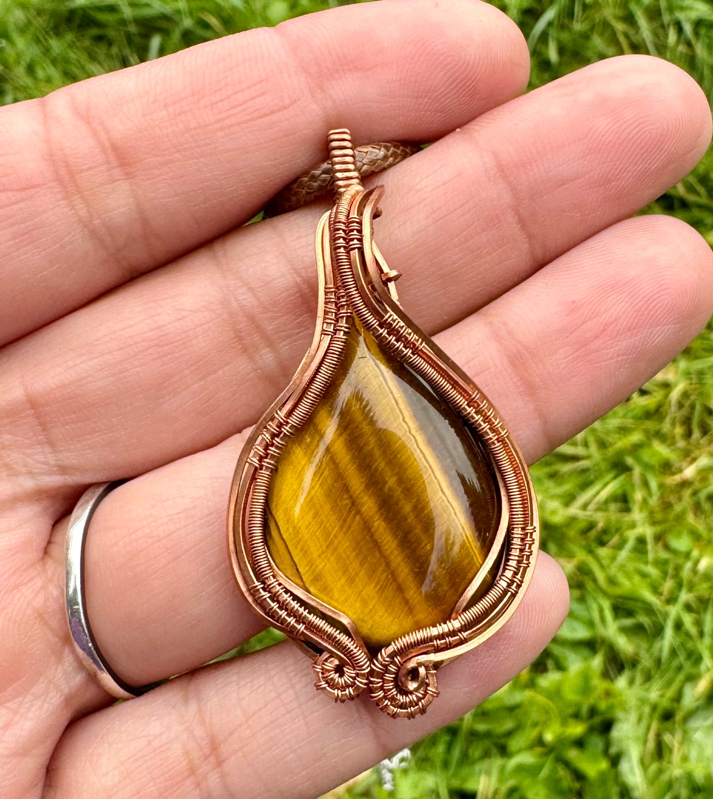 Tigers Eye in Copper