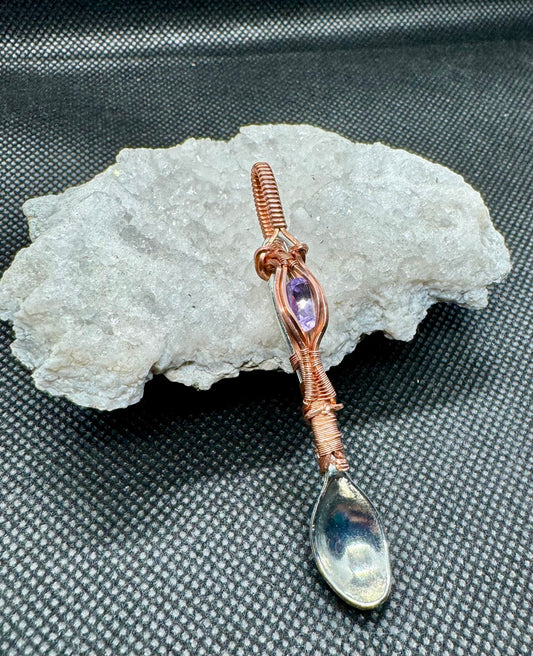 Amethyst Spoon Pendent