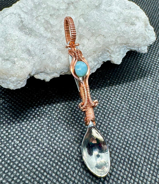 Larimar Spoon Pendent #2