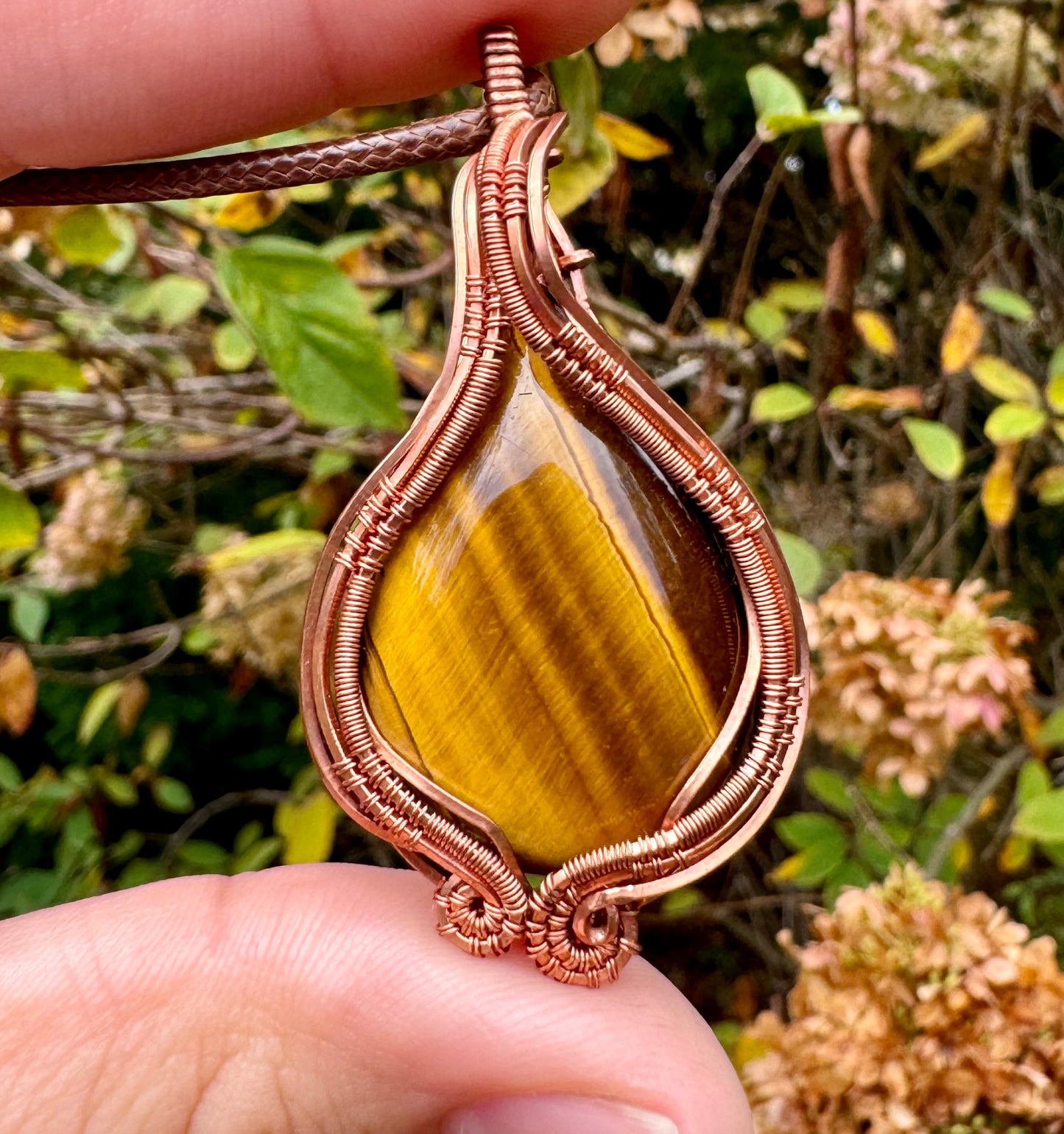 Tigers Eye in Copper