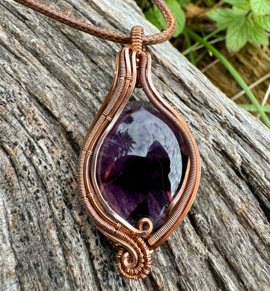 Trapiche Amethyst in Copper