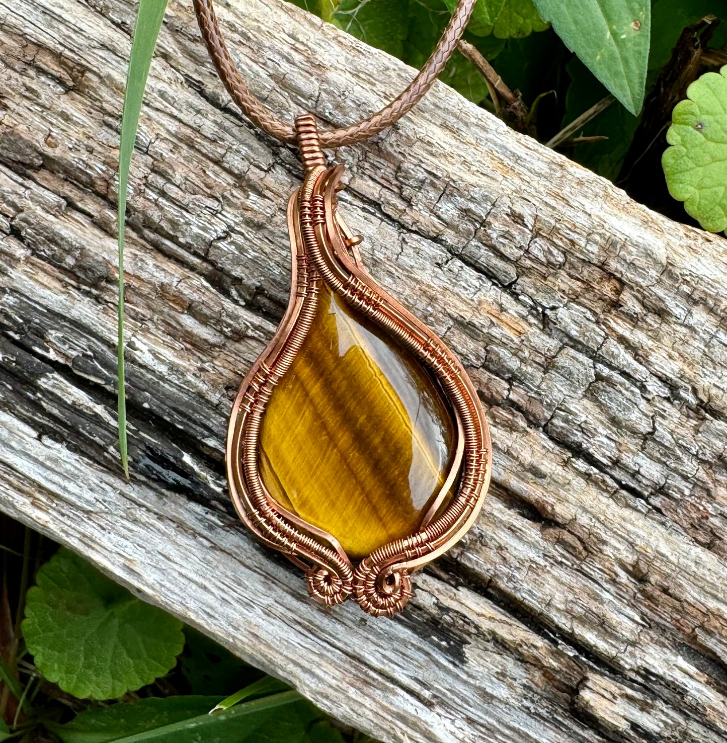 Tigers Eye in Copper