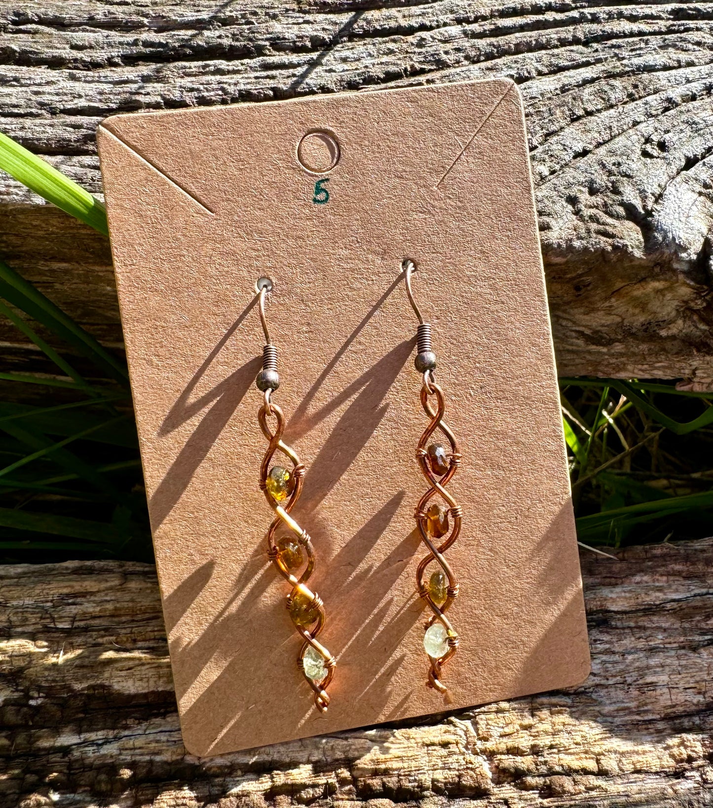 Tourmaline Earrings in Copper 5