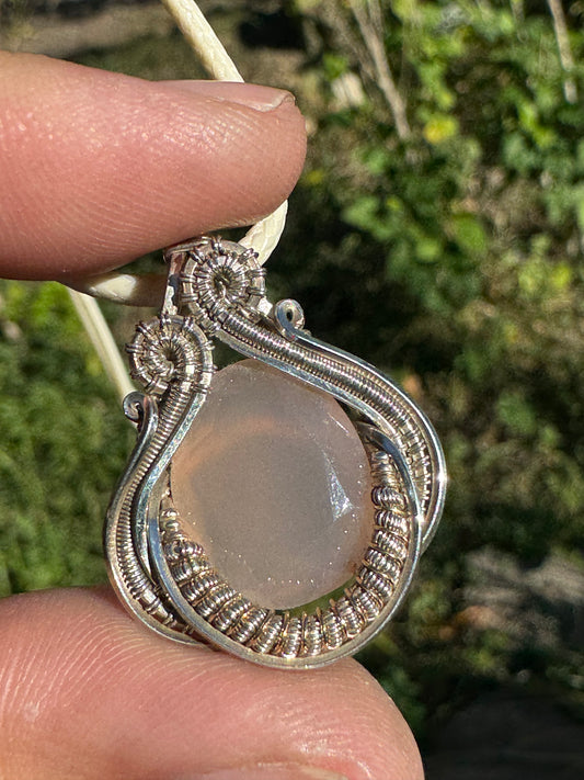 Rose Quartz in Silver