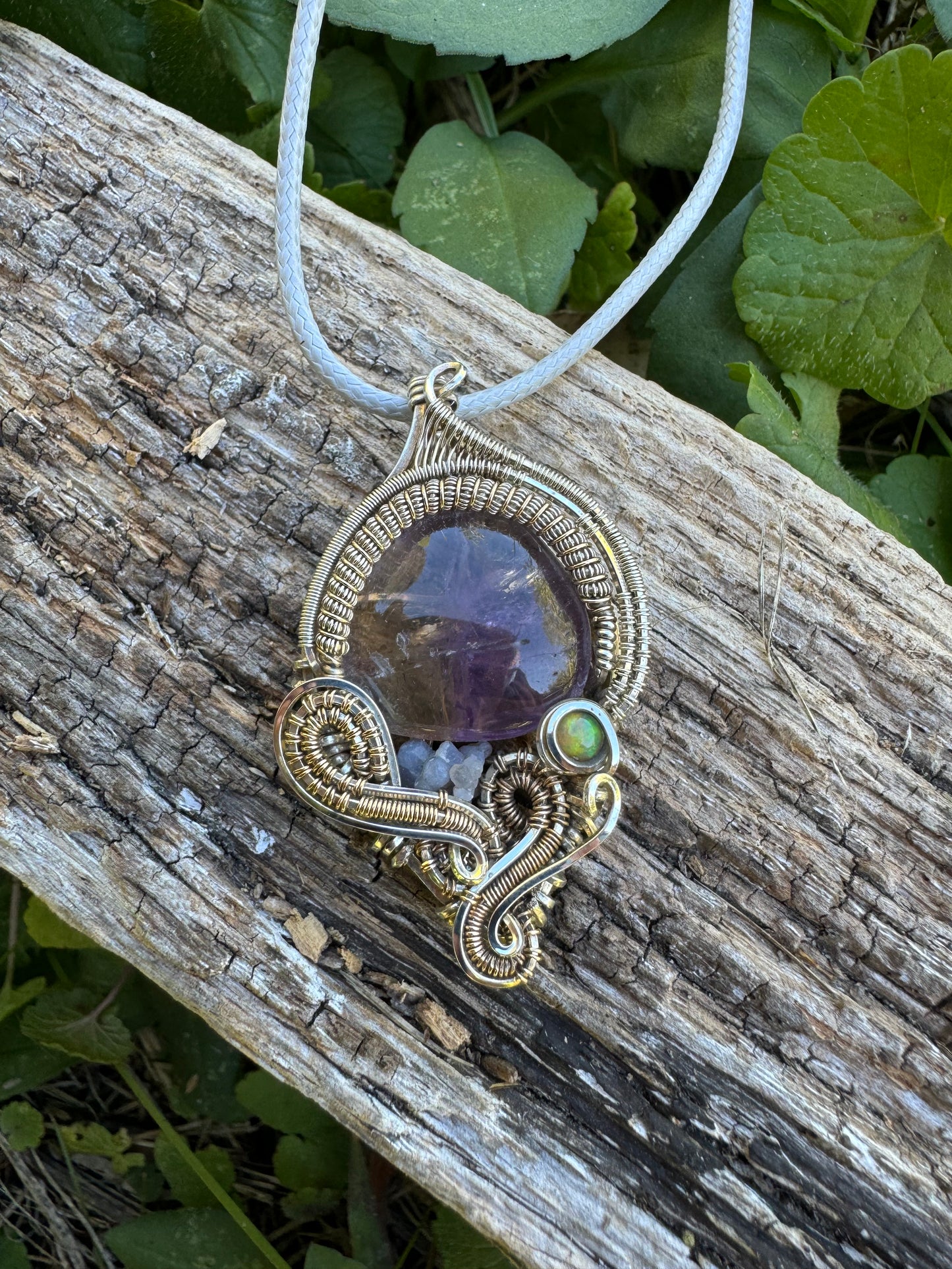 Ametrine in silver