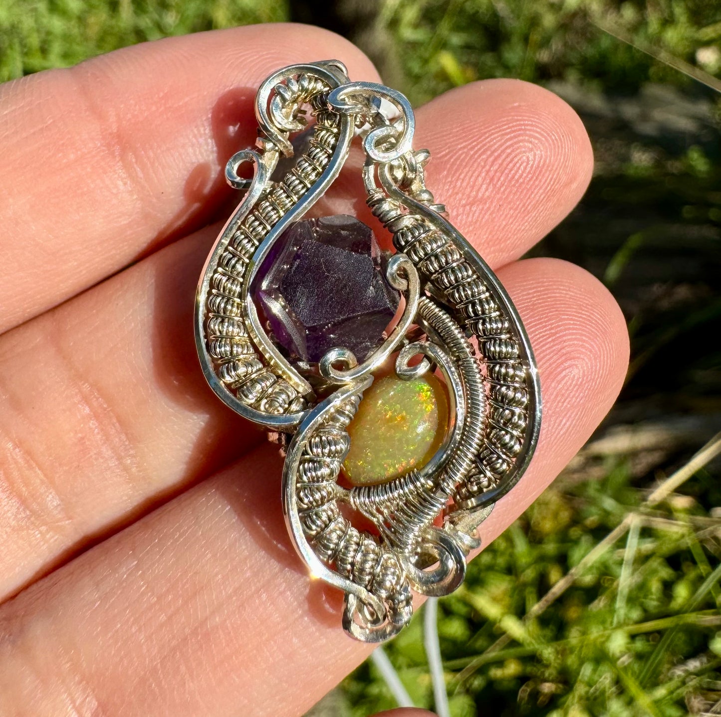 Amethyst and Ethiopian Opal