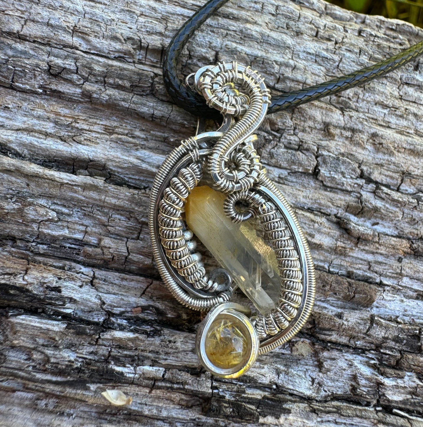 Mango Quartz in Silver